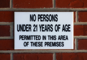 age restriction sign australia