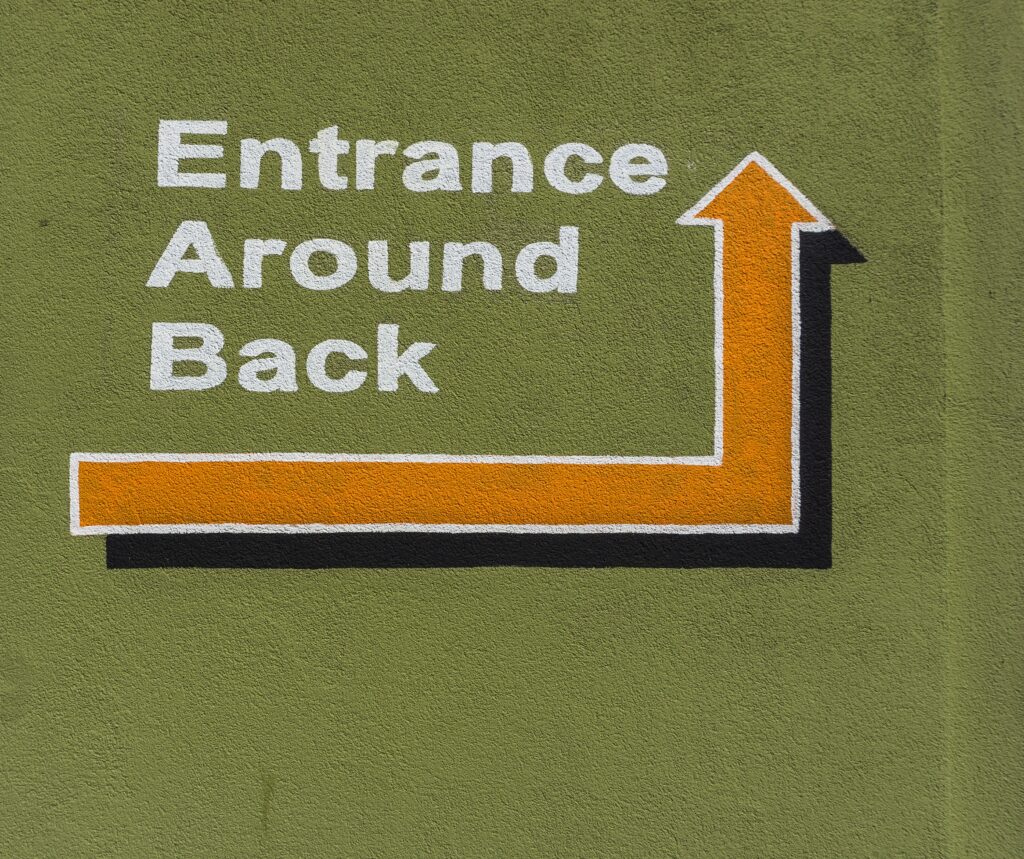 directional wall signage